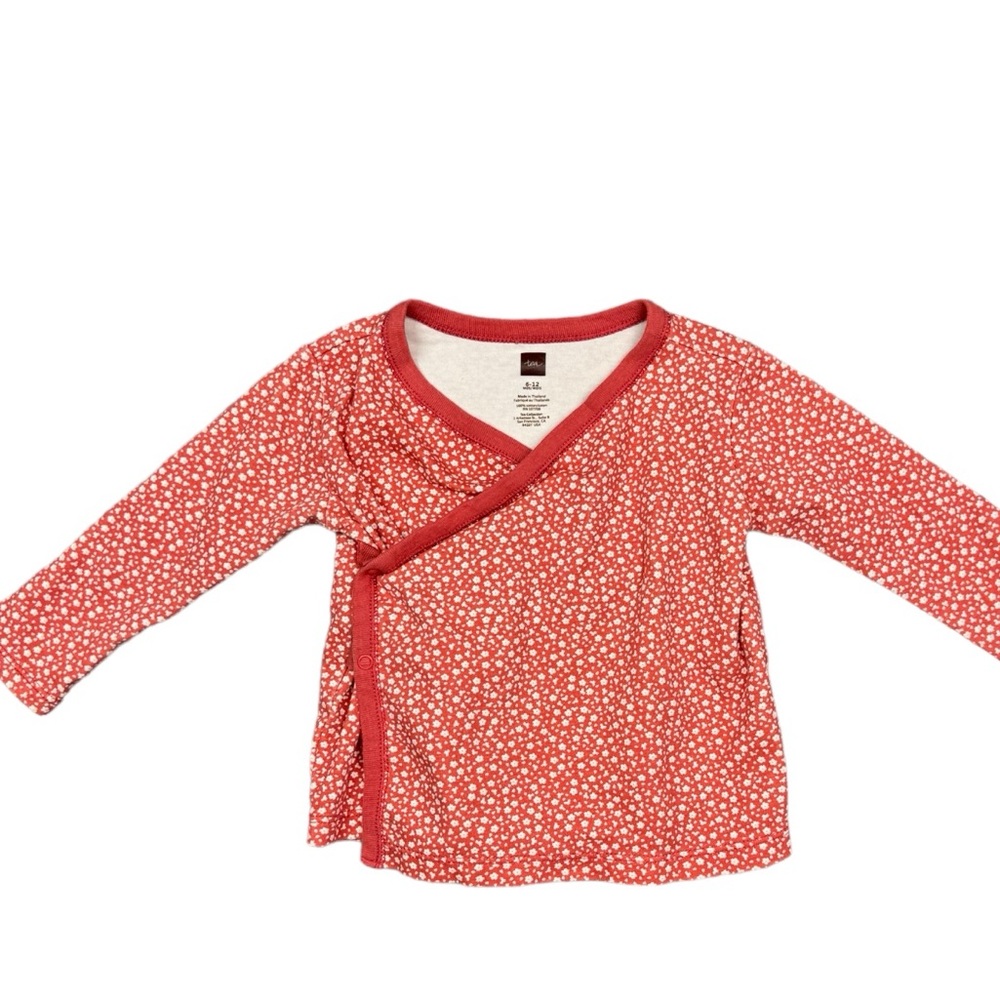 6/12 EUC Tea Collection Kimono Side Snap Top